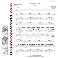 P!nk - Just Like a Pill | Drum Sheet